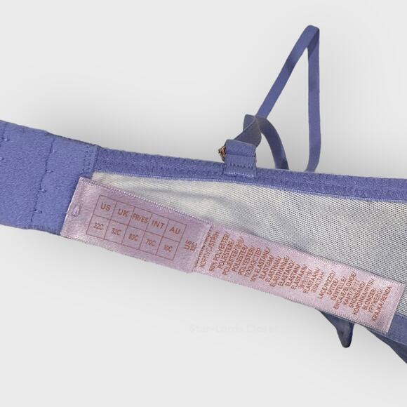 SavagexFenty Tie Dye Half Cup Lace Bra 32C Purple Romantic Festival Top Lingerie - Picture 6 of 8